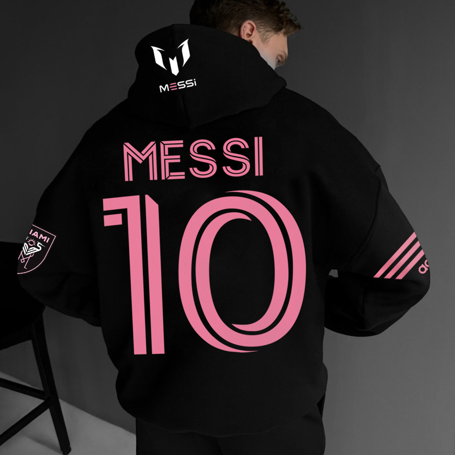 

Sweat à Capuche Surdimensionné Unisexe Messi