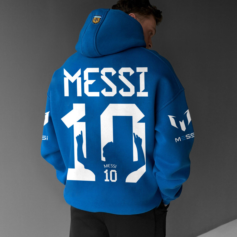 

Sweat à Capuche Surdimensionné Messi