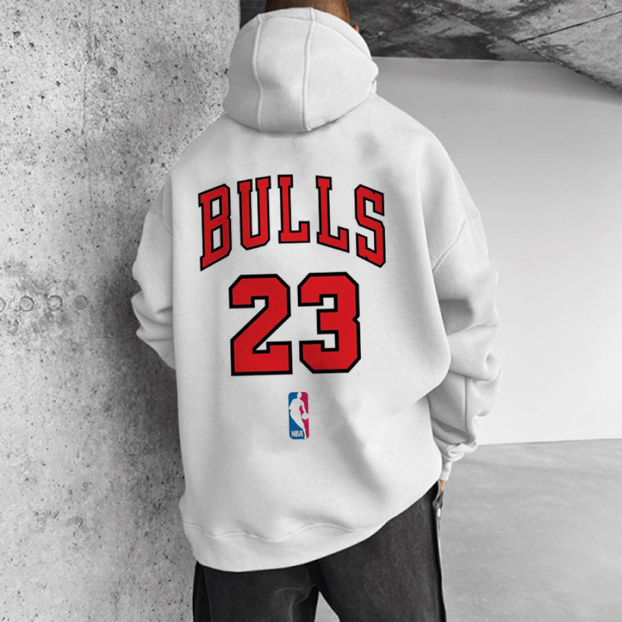 

Lässiges Kapuzen-Sweatshirt Mit NBA-Game-Print Für Herren