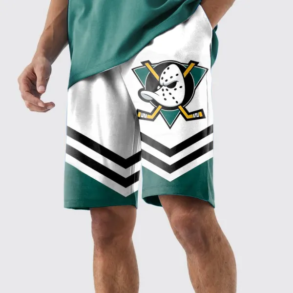 Men's Mighty Ducks Shorts Casual Sports Pants - Cotosen.com