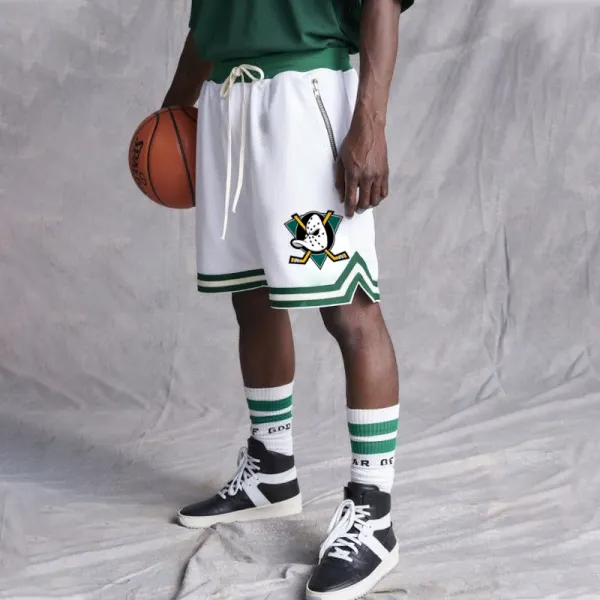 Men's Mighty Ducks Mesh Sports Shorts - Cotosen.com