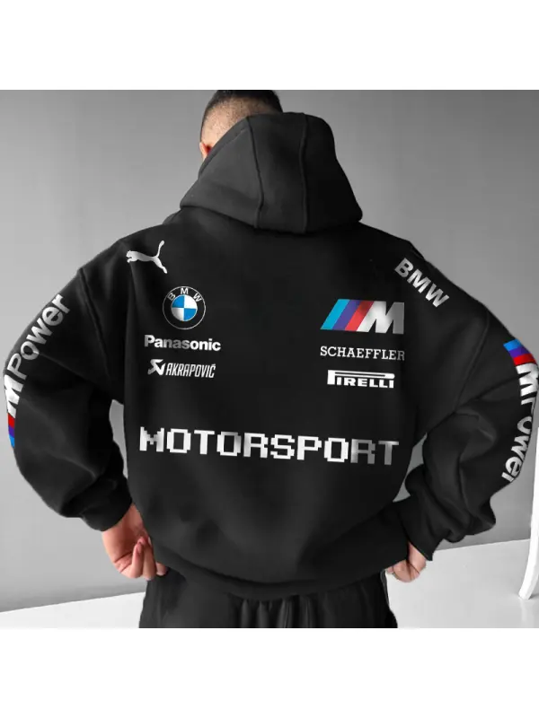 Oversized 'Motorsport' Hoodie - Ootdmw.com 