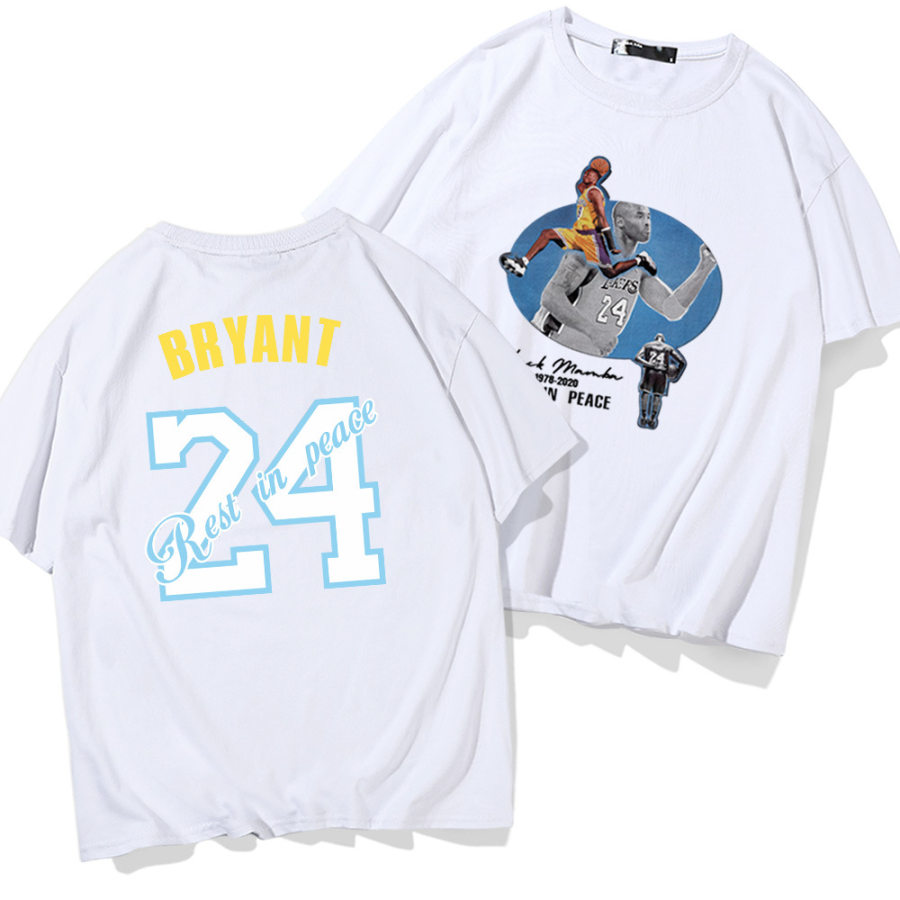 

Размерная футболка унисекс с памятной надписью «Лейкерс» Коби Брайант № 24