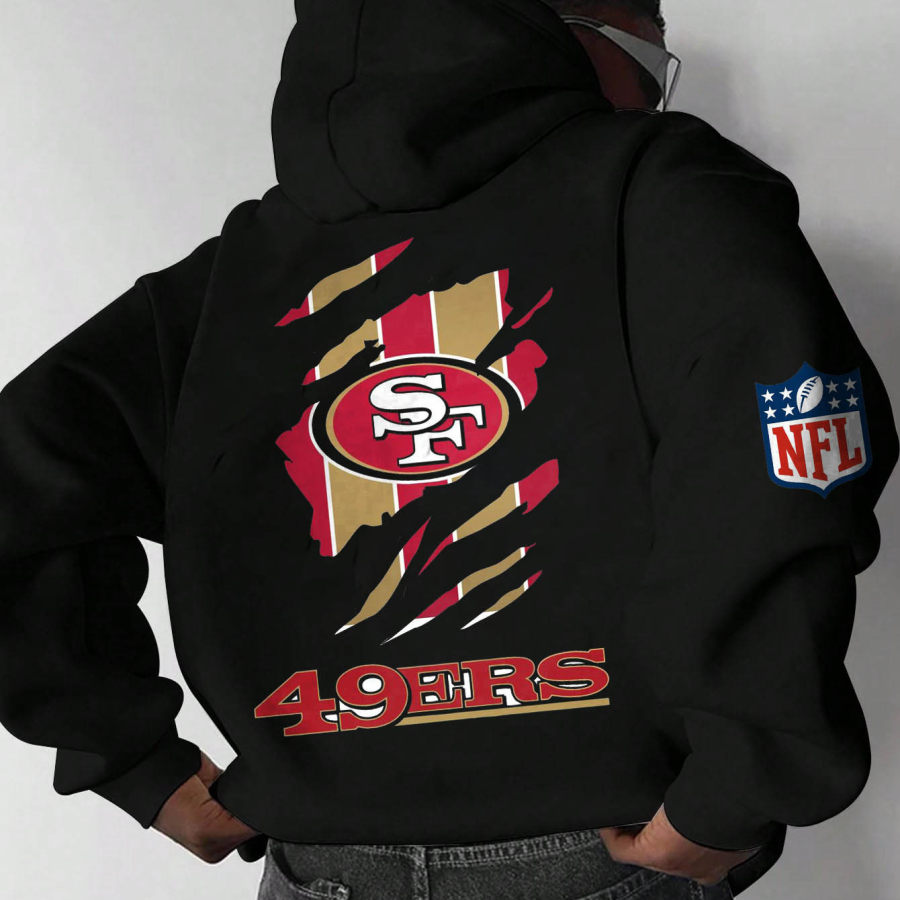 

Lässiger übergroßer Kapuzenpullover Mit San Francisco 49ers NFL Super Bowl-Aufdruck Für Herren