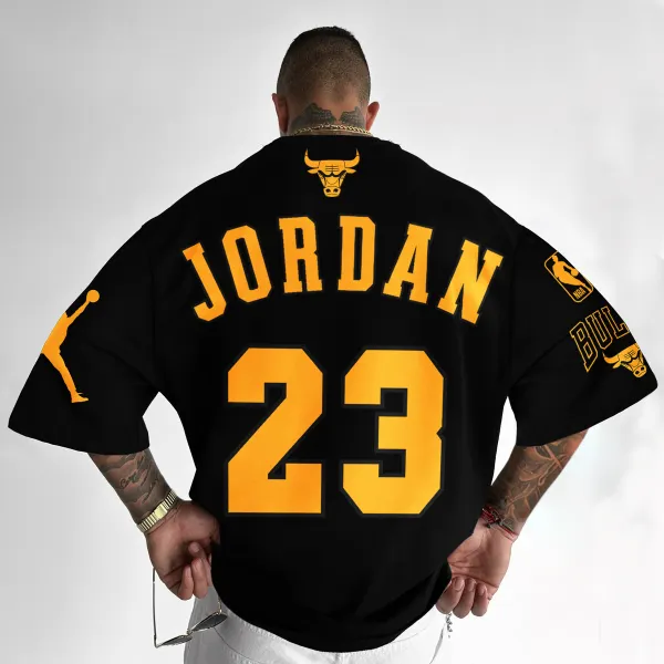 Übergroßes T-Shirt Mit Basketball-Aufdruck Im Street-Style „Chicago 23“. - Faciway.com 