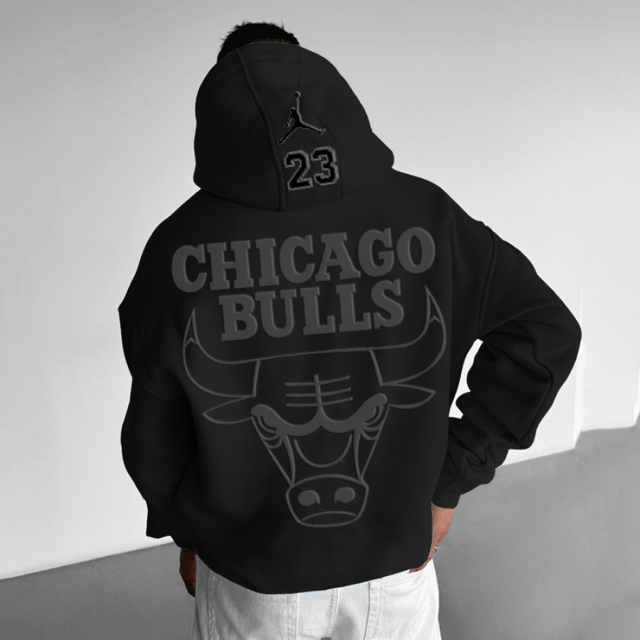 

Sudadera Con Capucha Con Estampado De Letras De Baloncesto Para Hombre