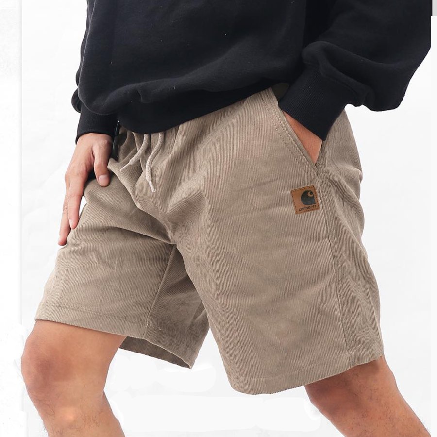

Men's Vintage Corduroy Drawstring Surf Shorts