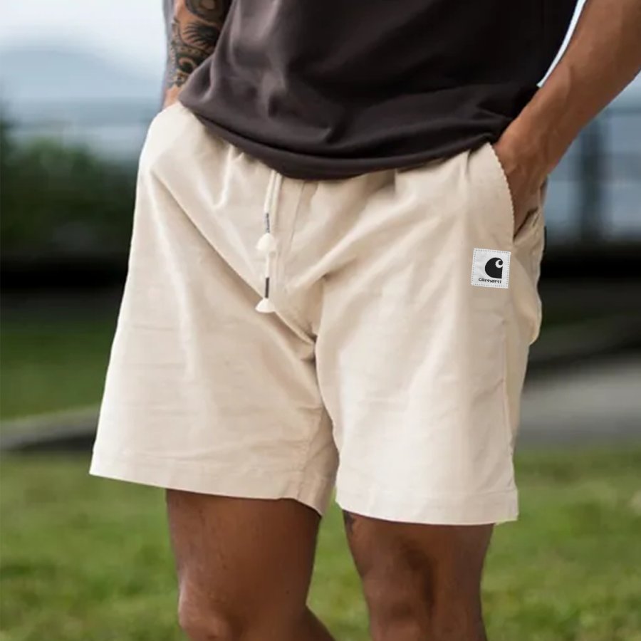 

Men's Corduroy Script Shorts