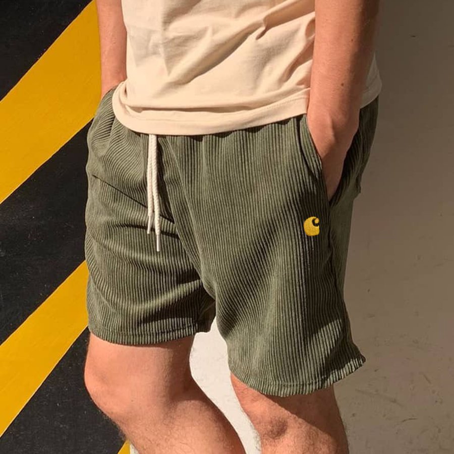 

Men's Corduroy Drawstring Shorts