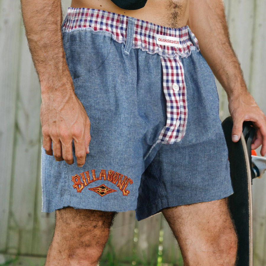 

Unisex Surf Skateboard Billabong Plaid Shorts