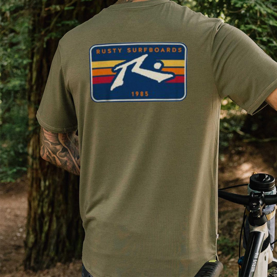 

T-shirt Da Uomo In Cotone Casual Da Esterno