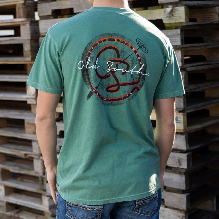 

Homme T-Shirt Quotidien Décontracté Lettre Imprimé Graphique Manches Courtes Tee Vert