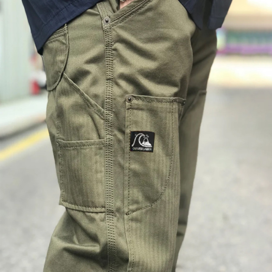 

Men Outdoor Pants Midwest Supply Double Knee Multi Pocket Army Pants