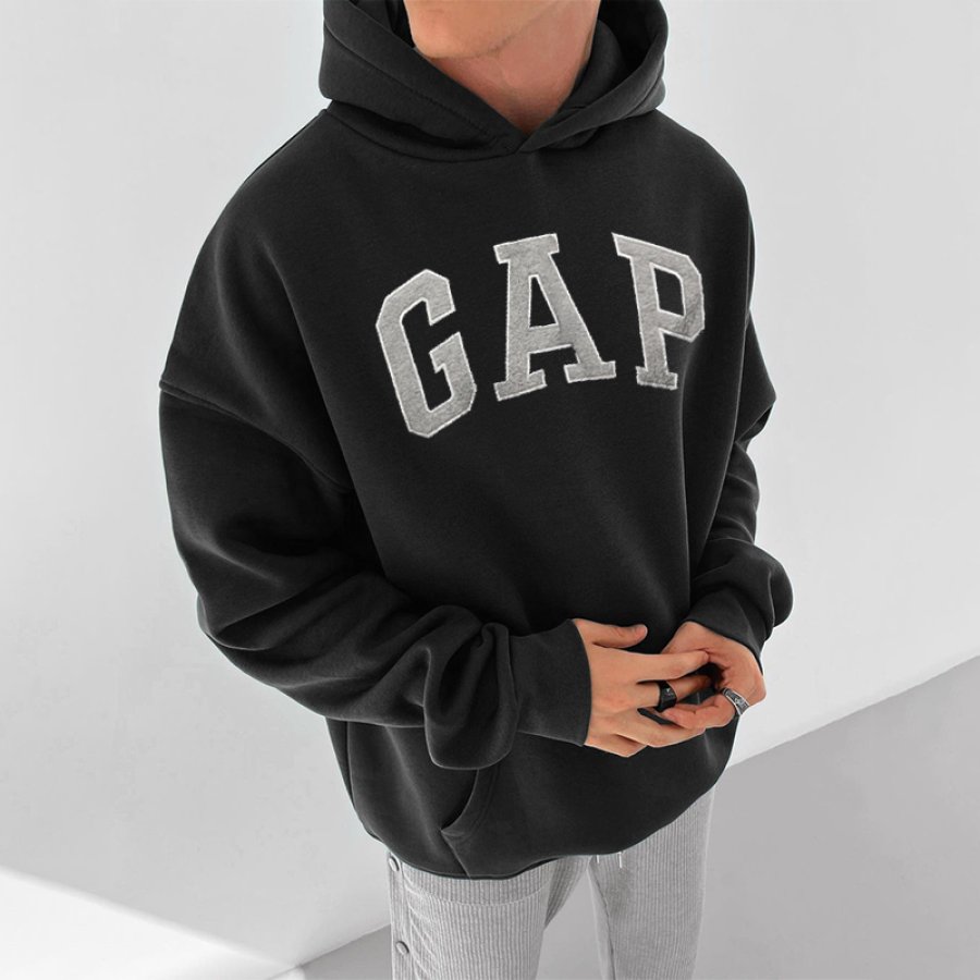 

Men's Simple Hooded Sweatshirt