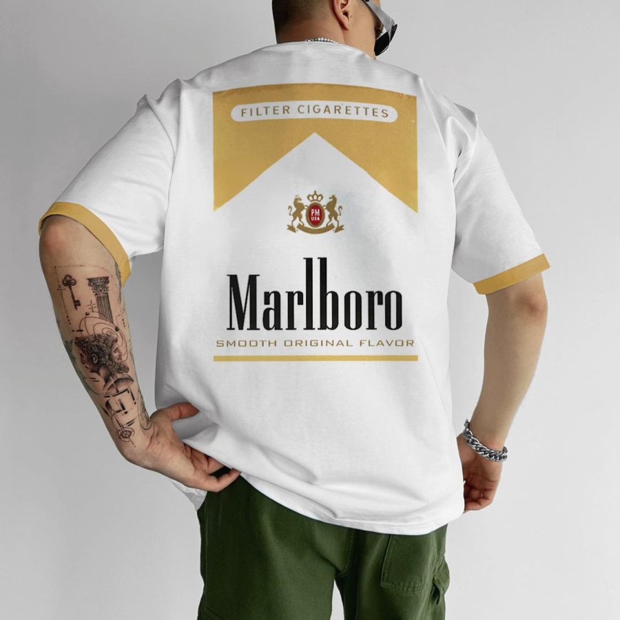 

T-shirt Unisexe Surdimensionné à Imprimé De Personnalité Décontractée