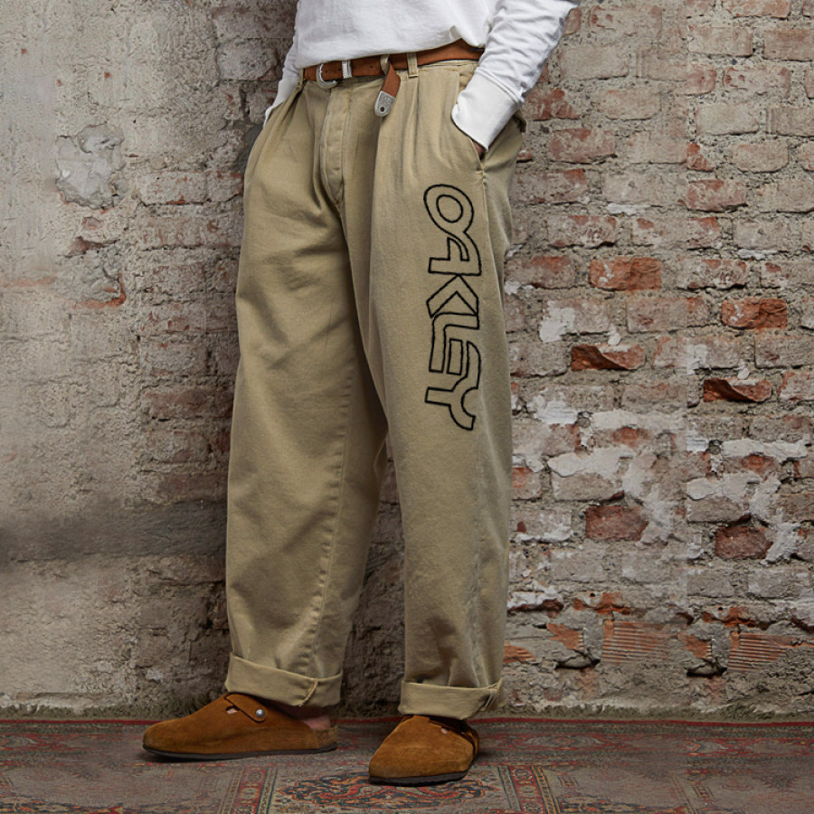 

Pantaloni Cargo Casual Retrò Da Uomo Pantaloni Cargo Casual In Cotone A Gamba Dritta Pantaloni Da Lavoro Tattici Quotidiani