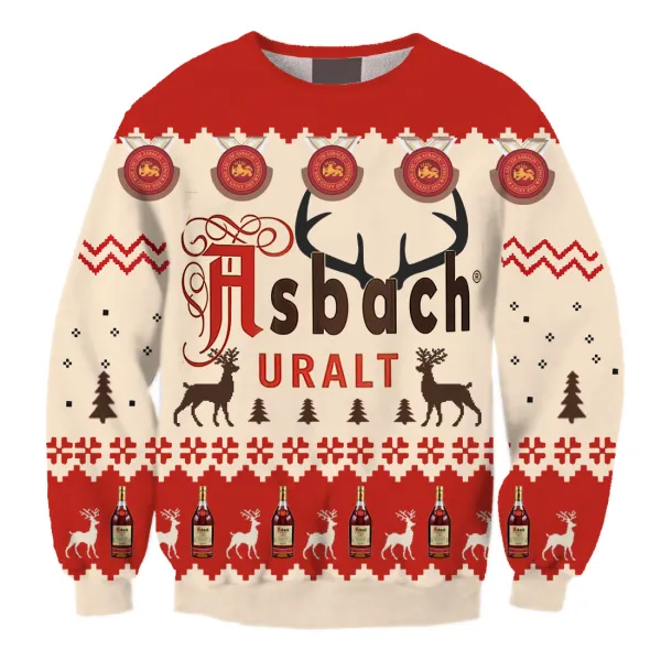 Unisex Asbach 3D Ugly Christmas Sweater - Cotosen.com