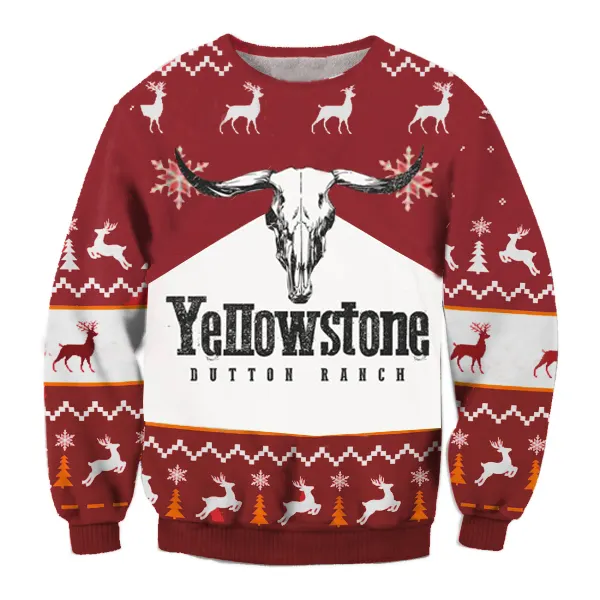 Yellowstone Ugly Christmas Sweatshirt - Cotosen.com
