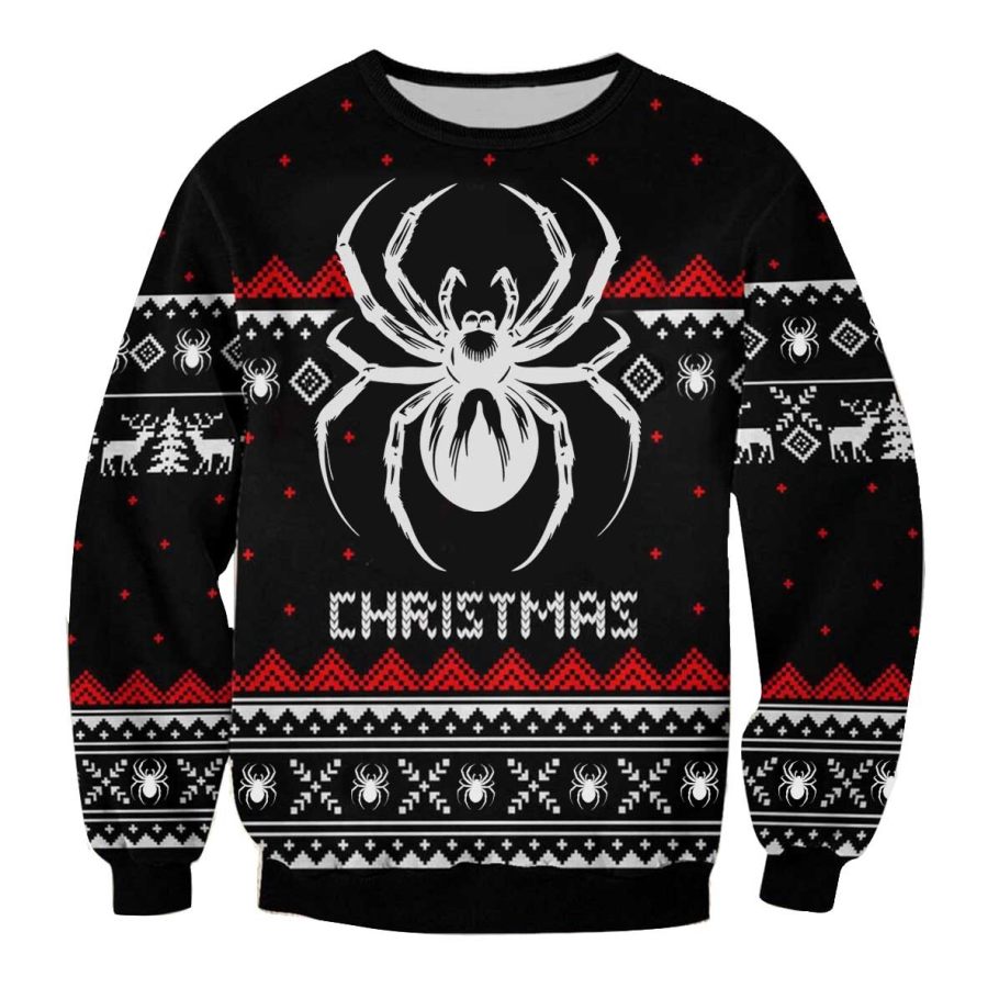 

Sweat-shirt à Col Rond De Noël Moche Imprimé 3D Spider Pour Hommes