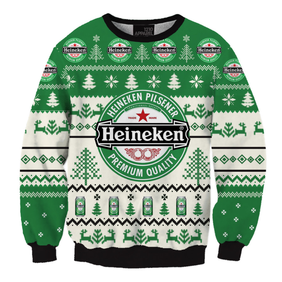 

Sweat-shirt De Noël Unisexe Heineken International Beer Imprimé 3D Amusant