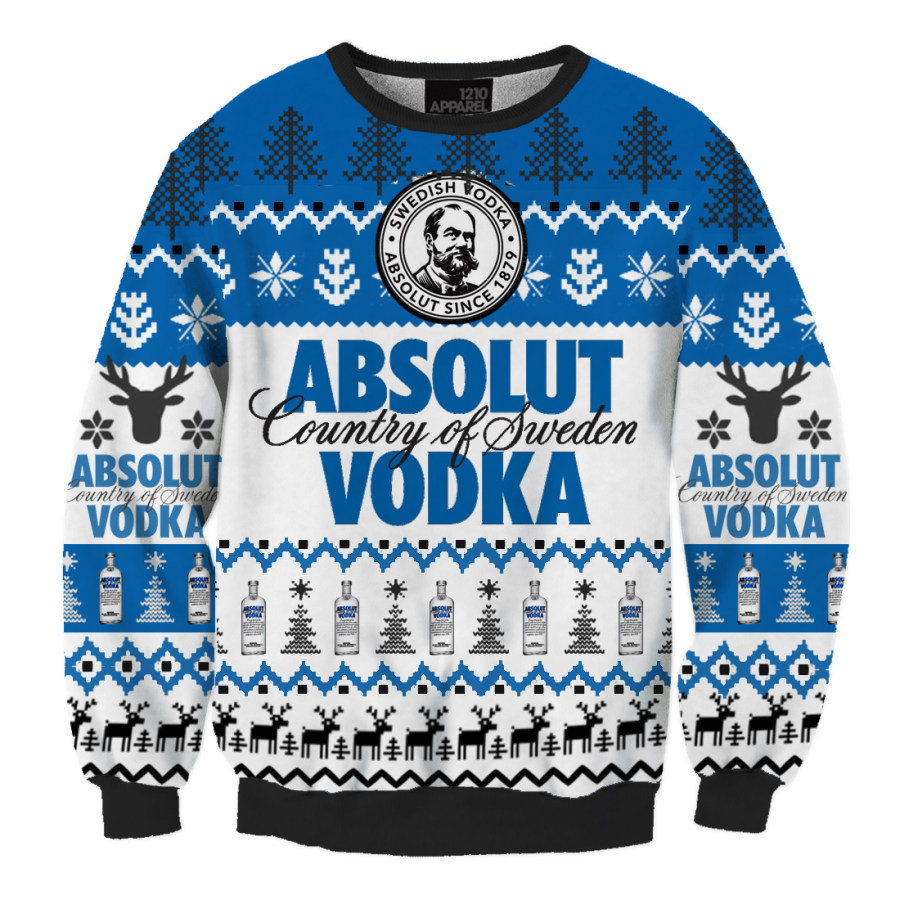 

Sweat-shirt De Noël Unisexe Absolut Vodka Imprimé 3D