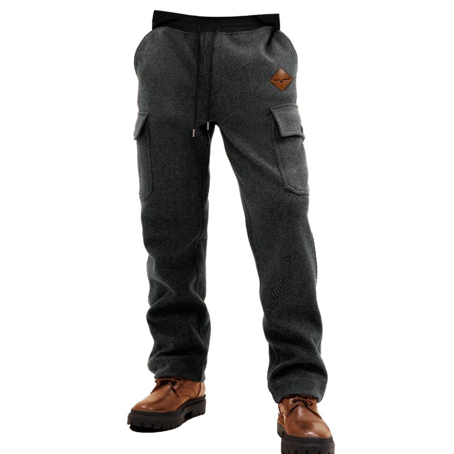

Мужские брюки-джоггеры винтажные ковбойские ацтекские брюки-карго с узором «елочка» повседневные повседневные брюки-карго на открытом воздухе