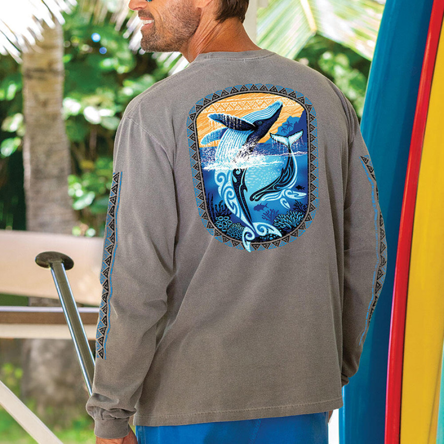 

T-Shirt Mit Aufdruck „Marine Dolphin National“.