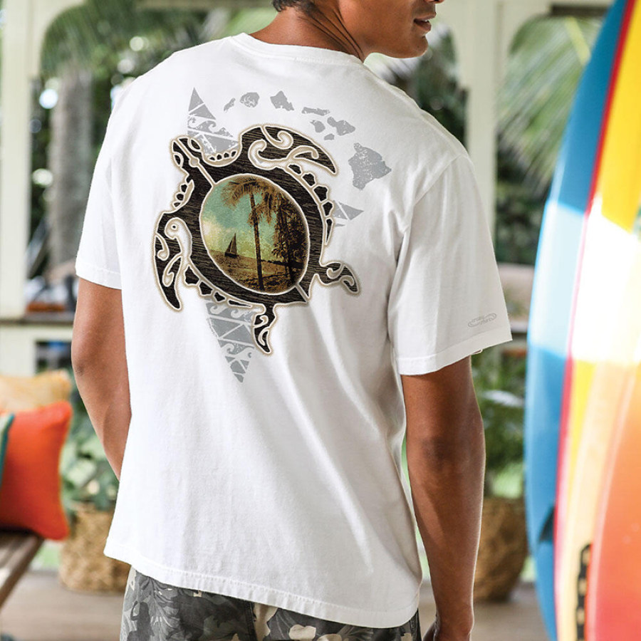 

Turtle Landscape Printed T-shirt