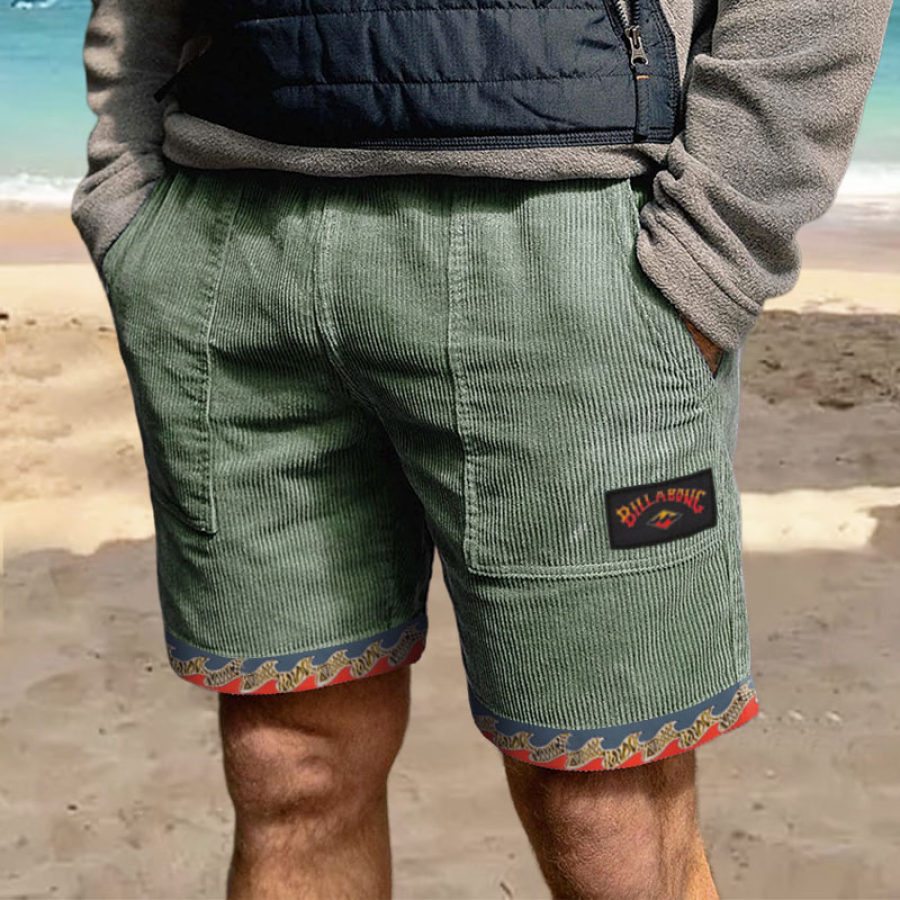 

Men's Surf Shorts Billabong Retro Corduroy 5 Inch Beach Daily Casual Shorts