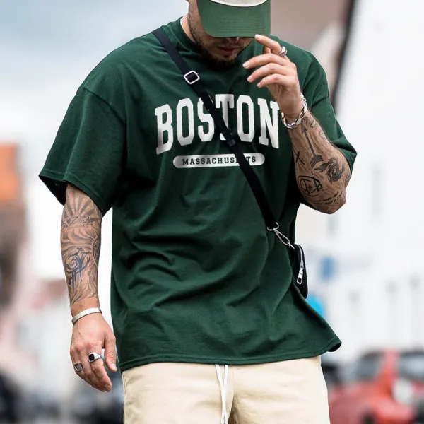 Men's Casual Letter Design T-shirt - Suystarshop.com 
