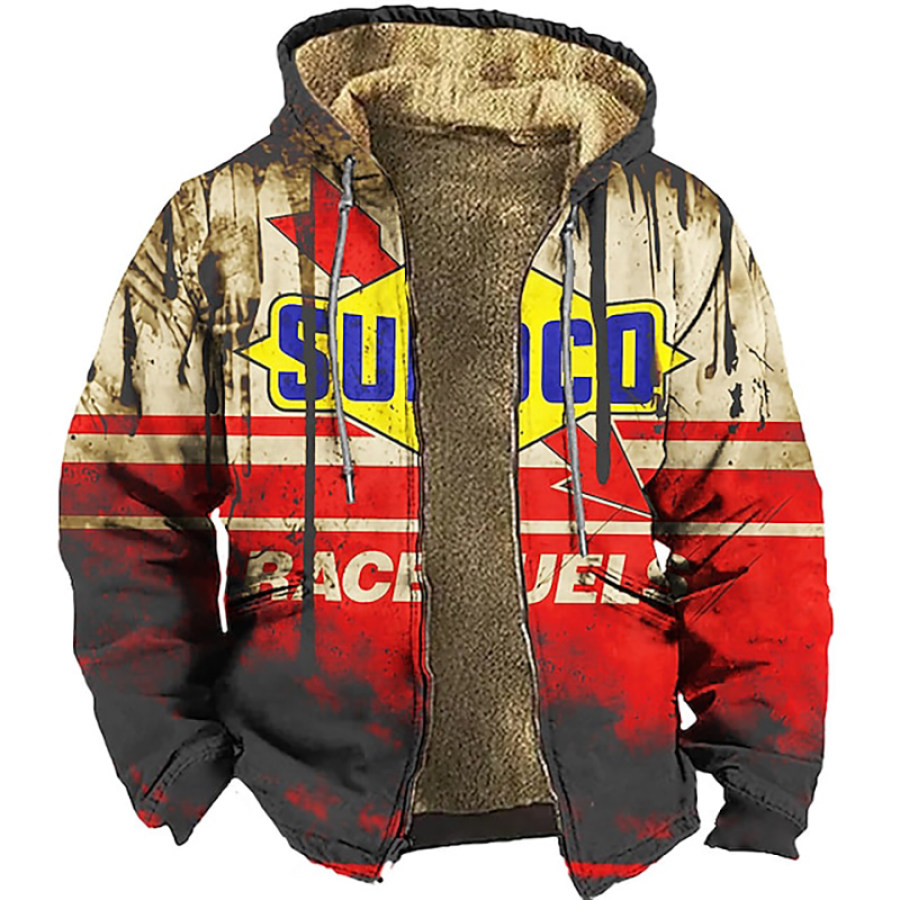 

Men's Thin Fleece Full Zip 3D Print Hoodies Sweatshirts