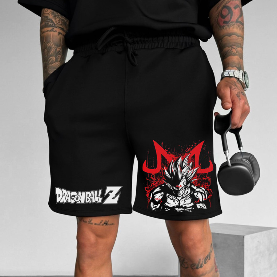 

Street Style Dragon Ball Majin Buu Shorts Für Herren