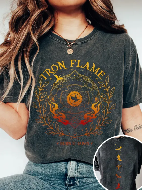 Iron Flame Shirt, Fourth Wing Shirt - Viewbena.com 