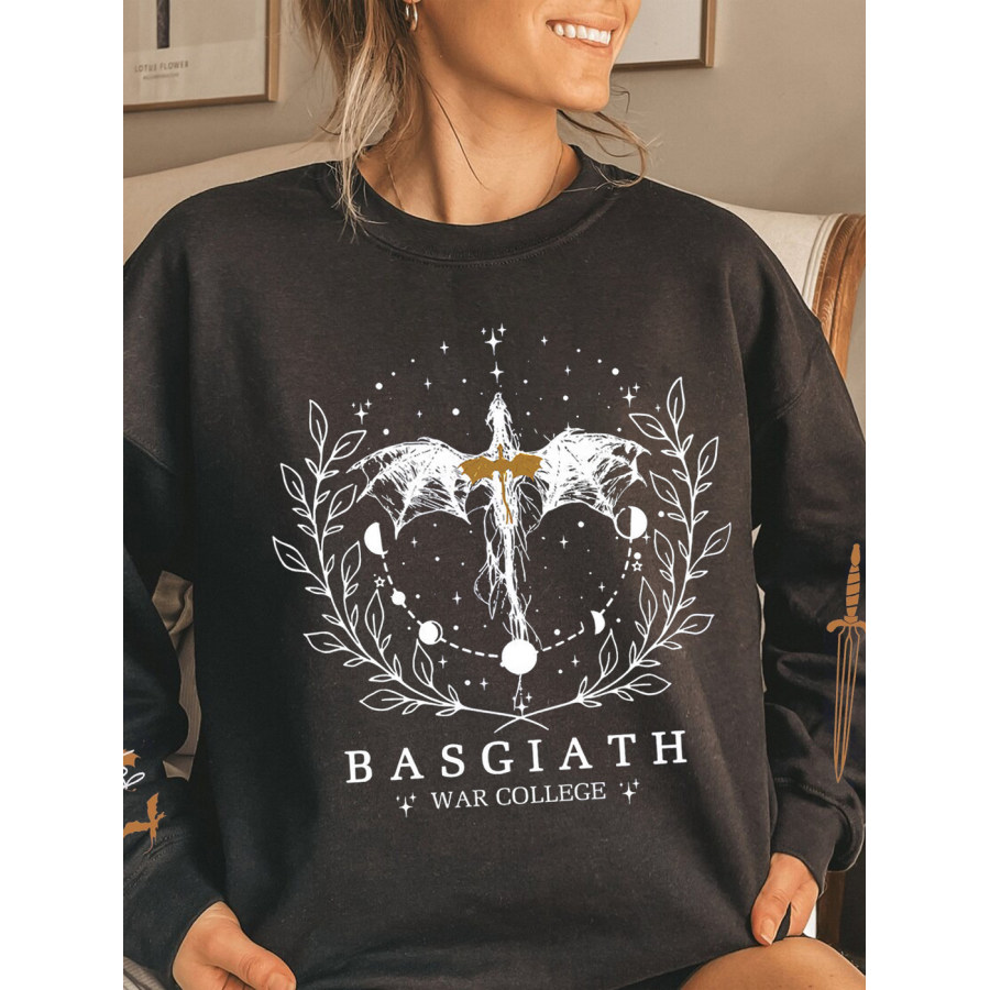 

Sudadera Vintage De La Universidad De Guerra Basgiath