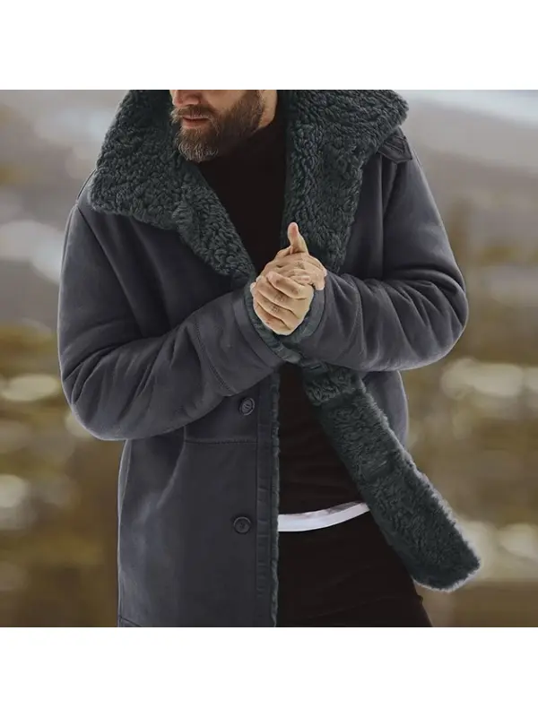 Men's Thick Lamb Wool Warm Coat - Maxizero.chimpone.com 