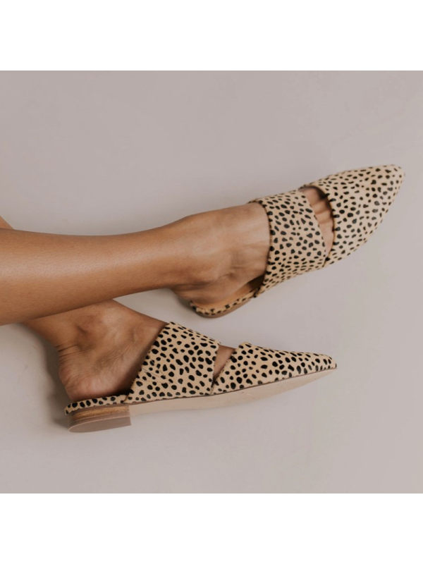 pointed open toe sandals flat
