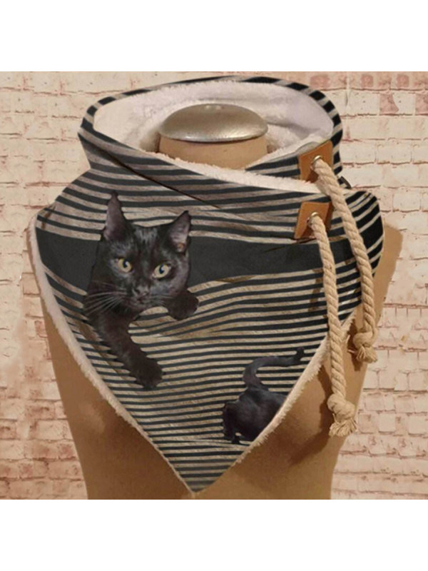 

Fashion Cat Print Warm Scarf