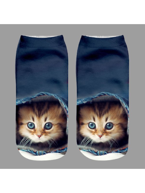 

Fashion Animal Cat Print Socks