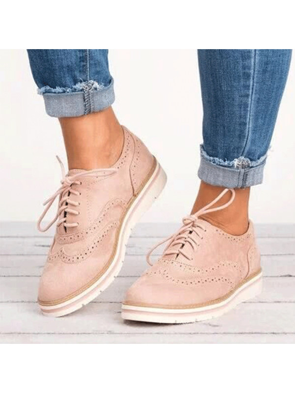 

Plain Flat Criss Cross Round Toe Casual Office Comfort Flats