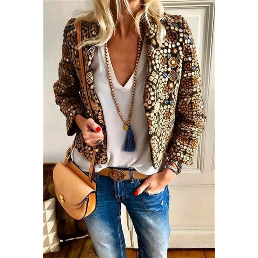 Autumn And Winter Fashion Printing Family Style Jacket