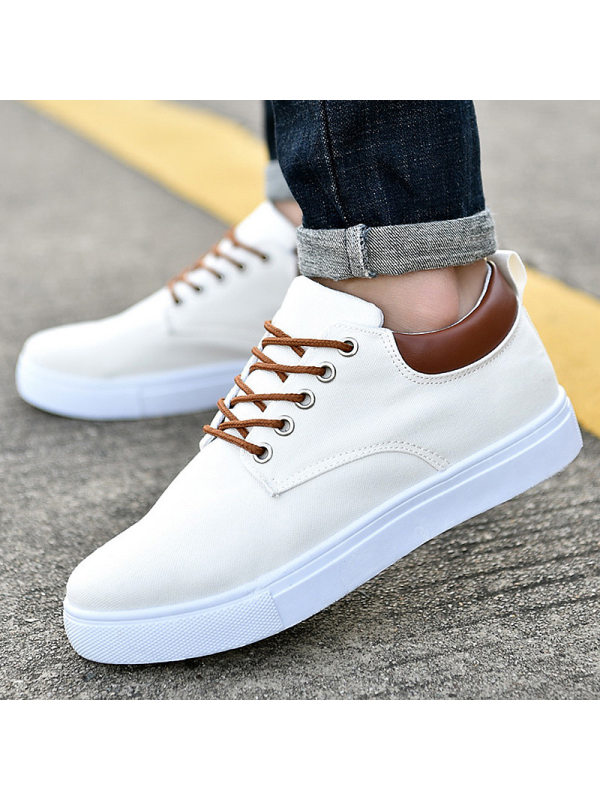 

Casual Plain Strappy Breathable Casual Canvas Shoes