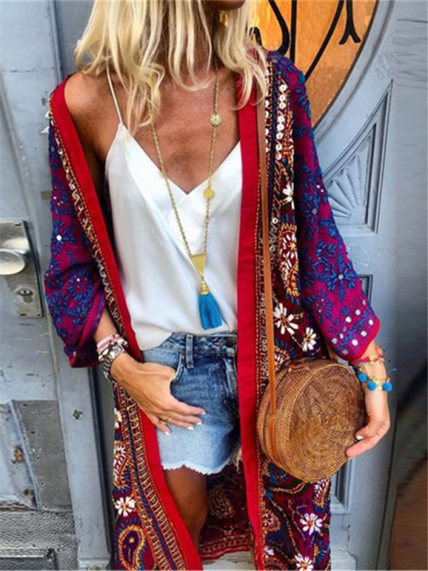 

Casual Fashion Printed Long Sleeve Cardigans