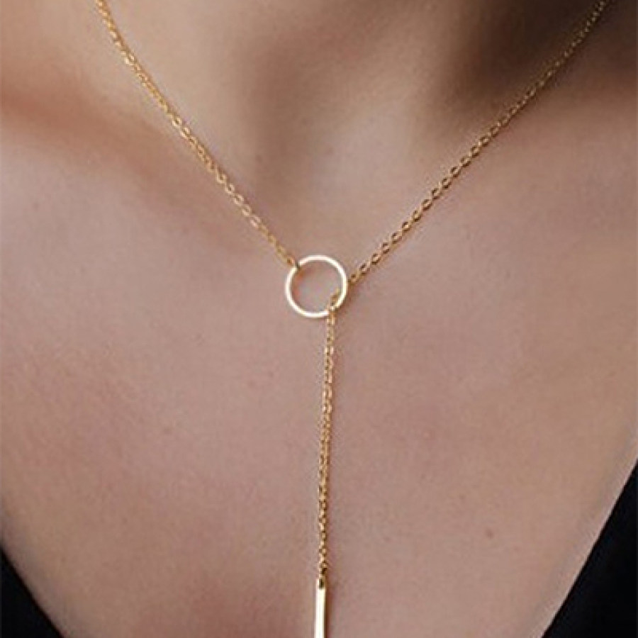Simple Metal Hoop Short Necklace
