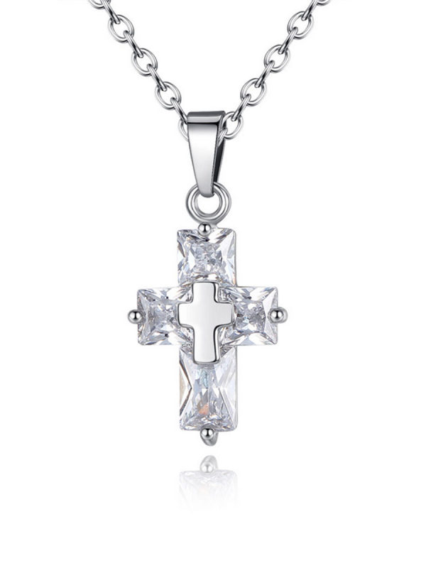 

Alloy Chain Cross Pendant Necklace