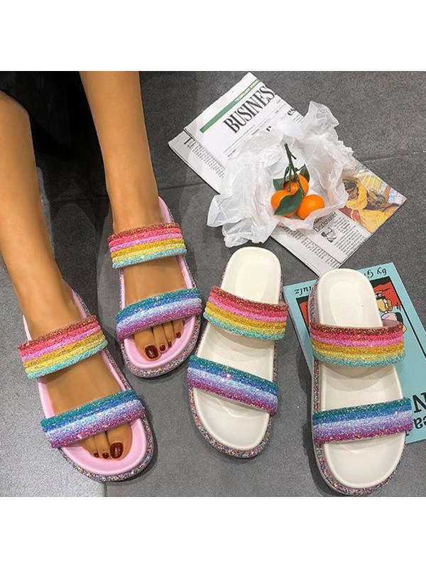 

Fashion Casual Wild Wear Thick-Soled Slippers