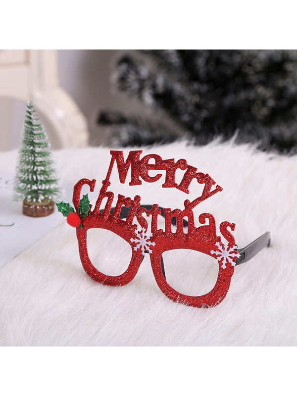 

Christmas adult child Christmas tree antlers glasses frames