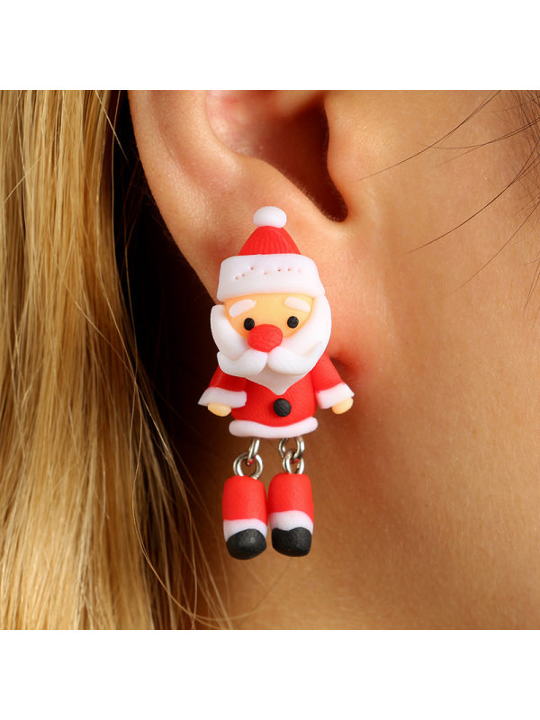 

Personality Cartoon Stereo Santa Claus Earrings