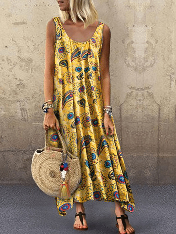 

Loose Vacation Printed Bohemian Sleeveless Dress