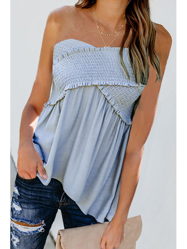 

Casual Sexy Off The Shoulder Tops Sleeveless T-Shirt