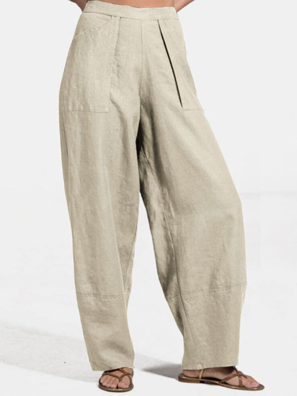 

Womens Casual Loose Pocket Casual Pants